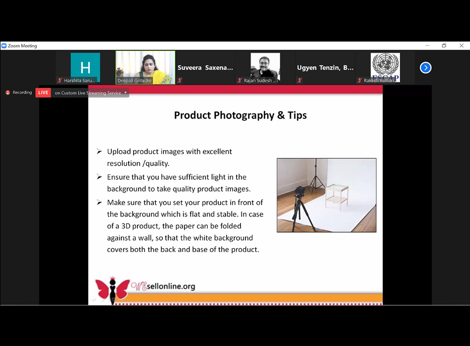 UNESCAP Wesellonline online training photo gallery
